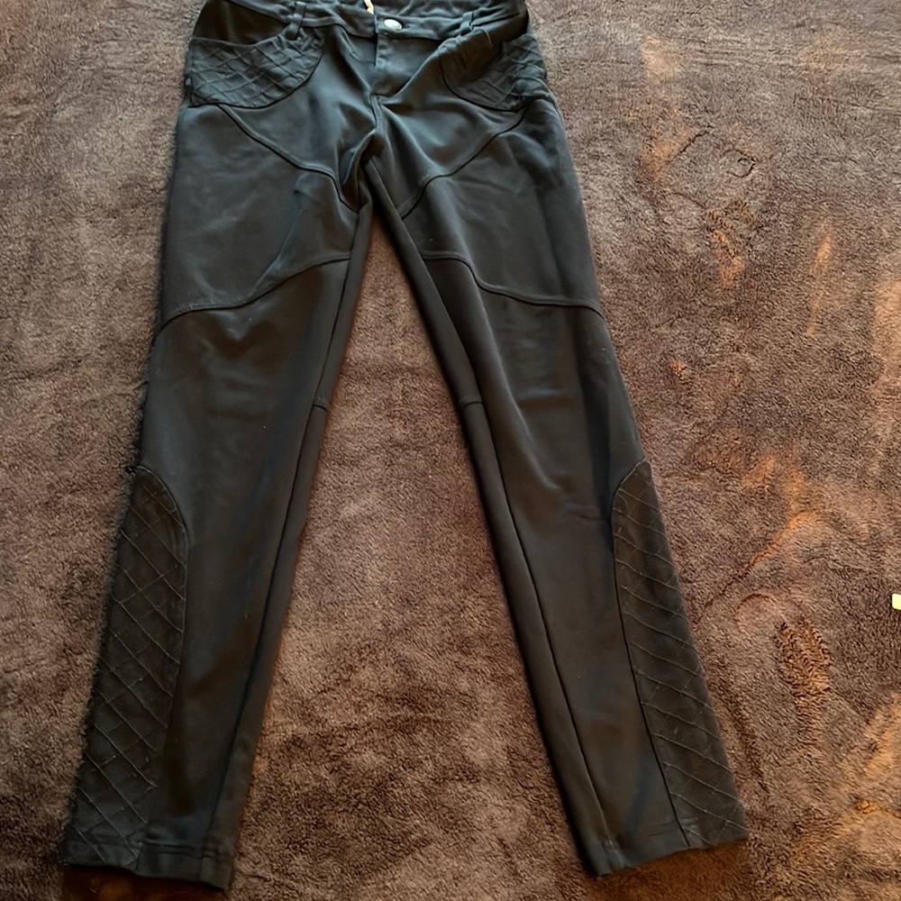 Free People black stretch pants skinny size 29
